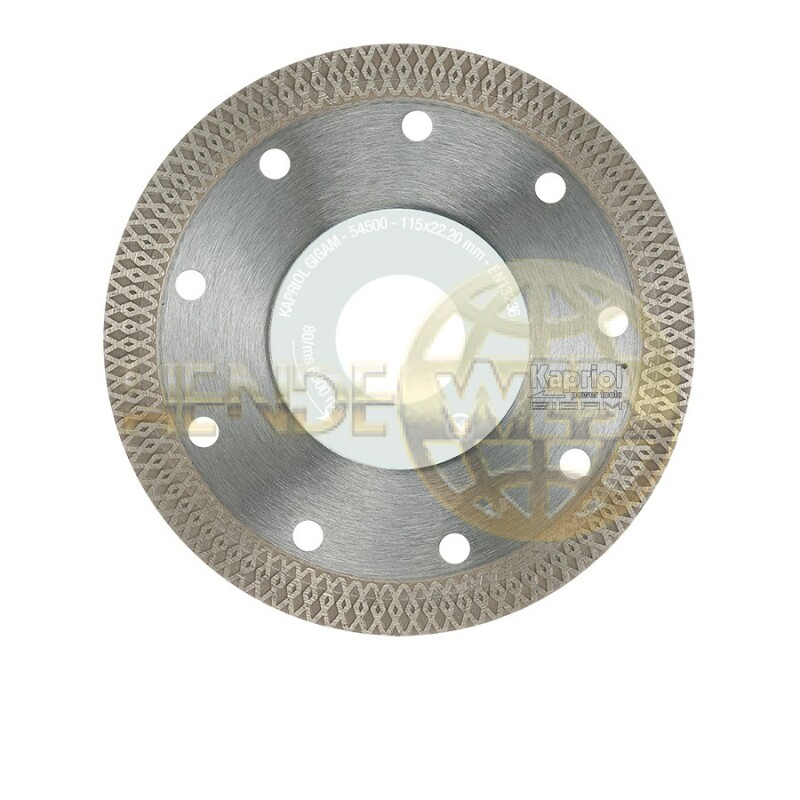 KAPRIOL gyémánt vágótárcsa, 115 x 22,2 x 1,2mm, jet r/f - 54500 - KAPRIOL gyémánt vágótárcsa - HendeWEB