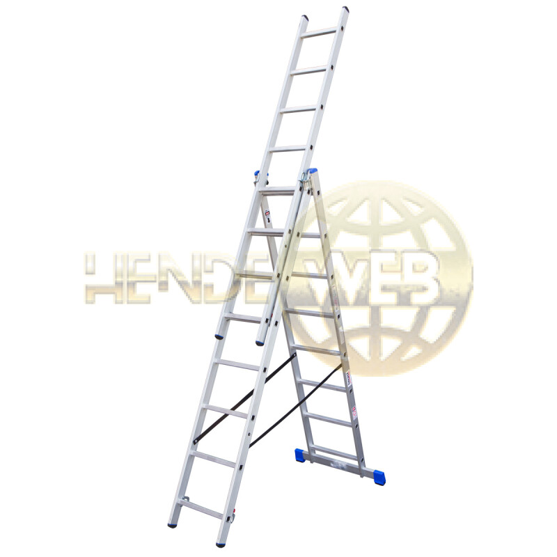 BEOROL Háromágú tolólétra, 8 létrafok, háromágú, 10 létrafok - MERALK8 - BEOROL Háromágú tolólétra - HendeWEB