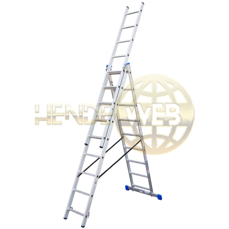 BEOROL Háromágú tolólétra, 9 létrafok, háromágú, 10 létrafok - MERALK9 - BEOROL Háromágú tolólétra - HendeWEB